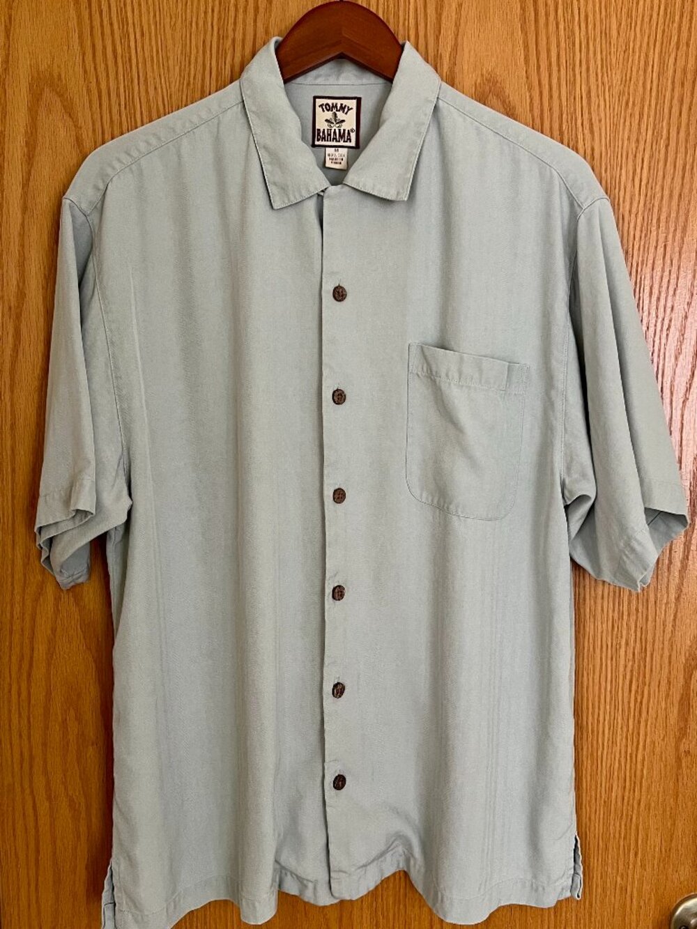 Mens Tommy Bahamas Silk Button-Up Shirt